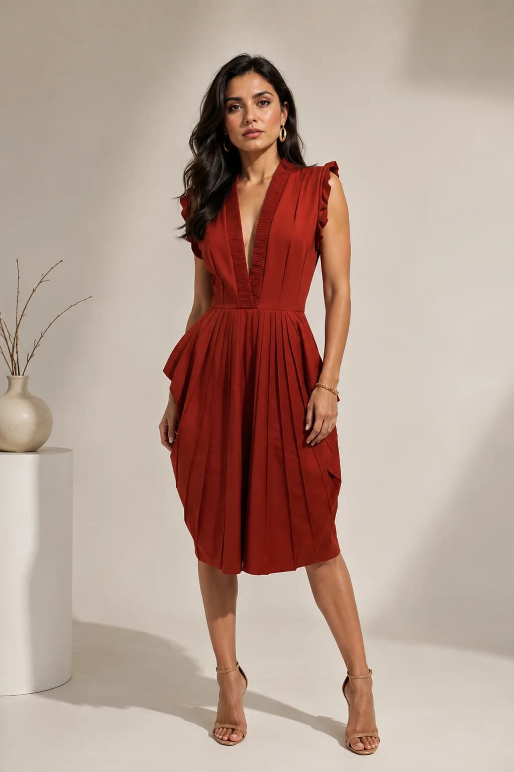 Rib lines dress